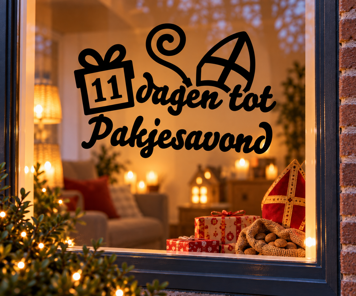 Raamsticker - aftellen