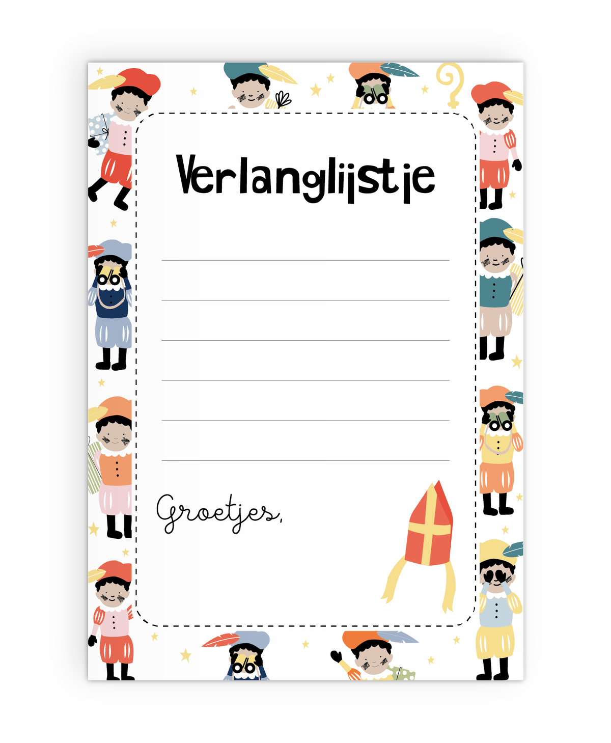 Kladblok - verlanglijstje A5