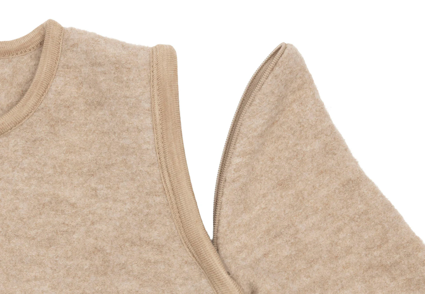 Slaapzak met afritsbare mouw Rond - Merino Wol