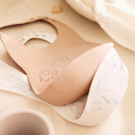 Silicone bibs | Elephant Tales | 2 pack