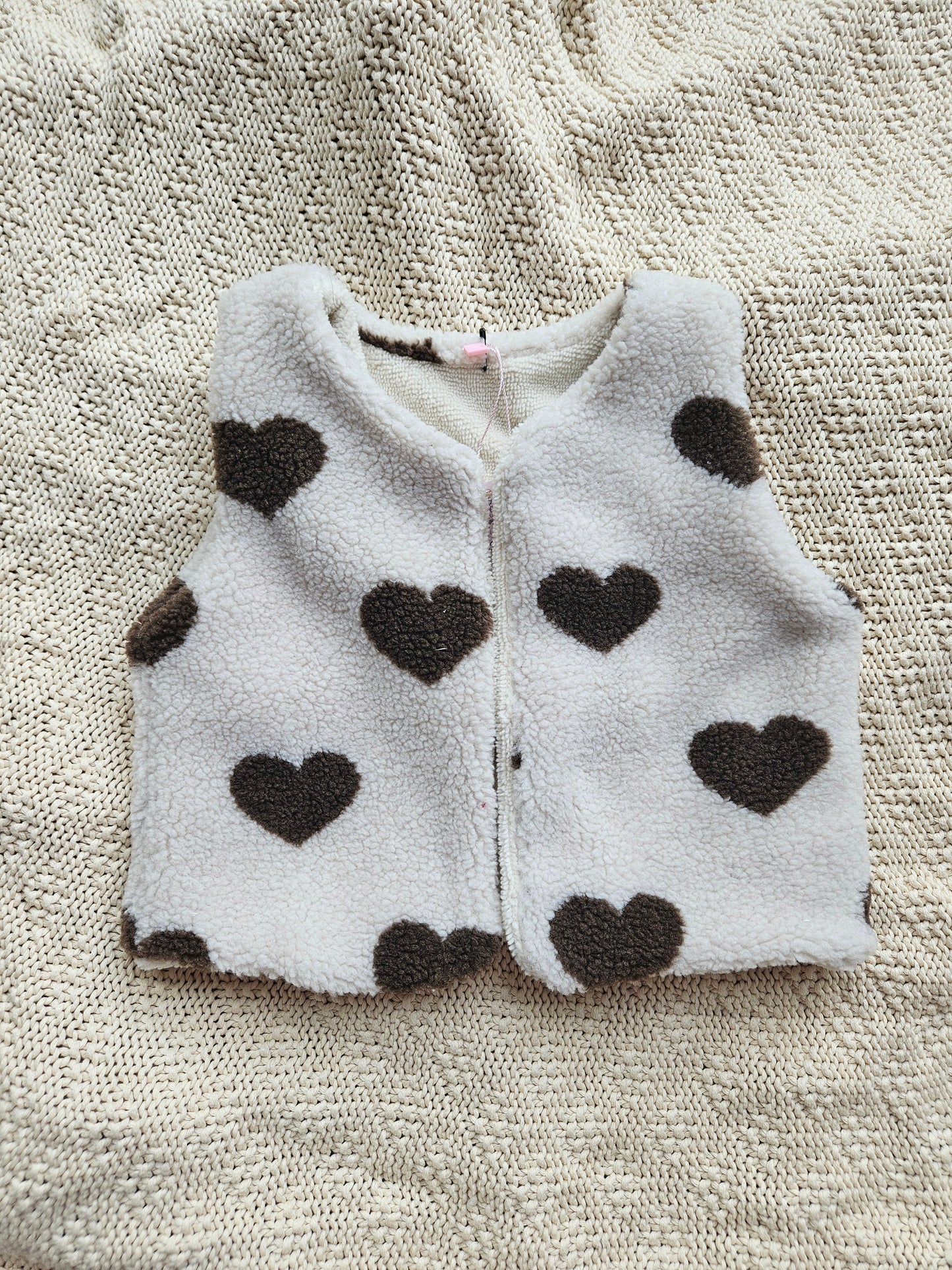 Gilet hart bruin
