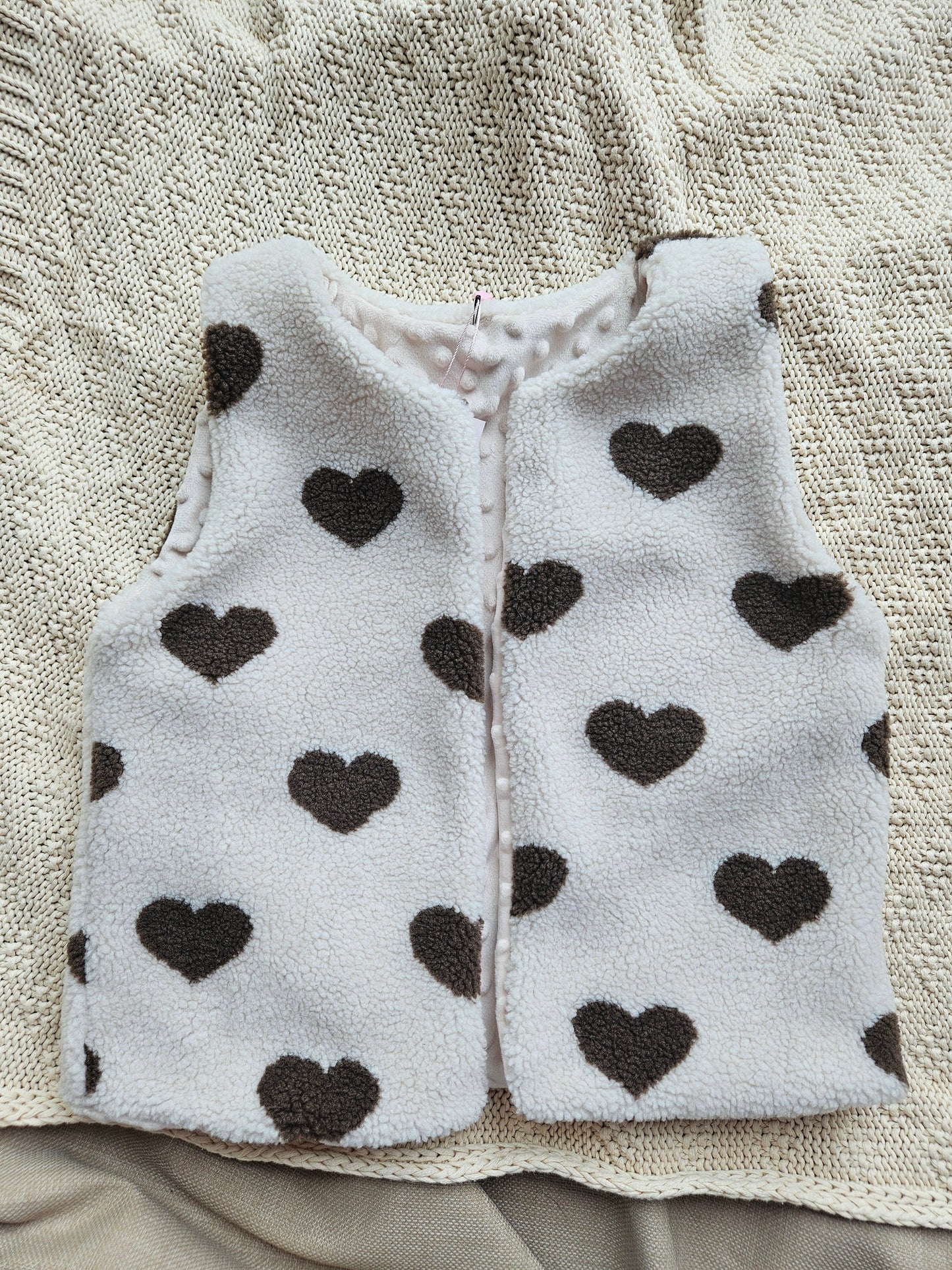 Gilet hart bruin