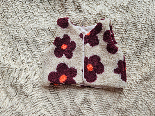 Gilet Flower red