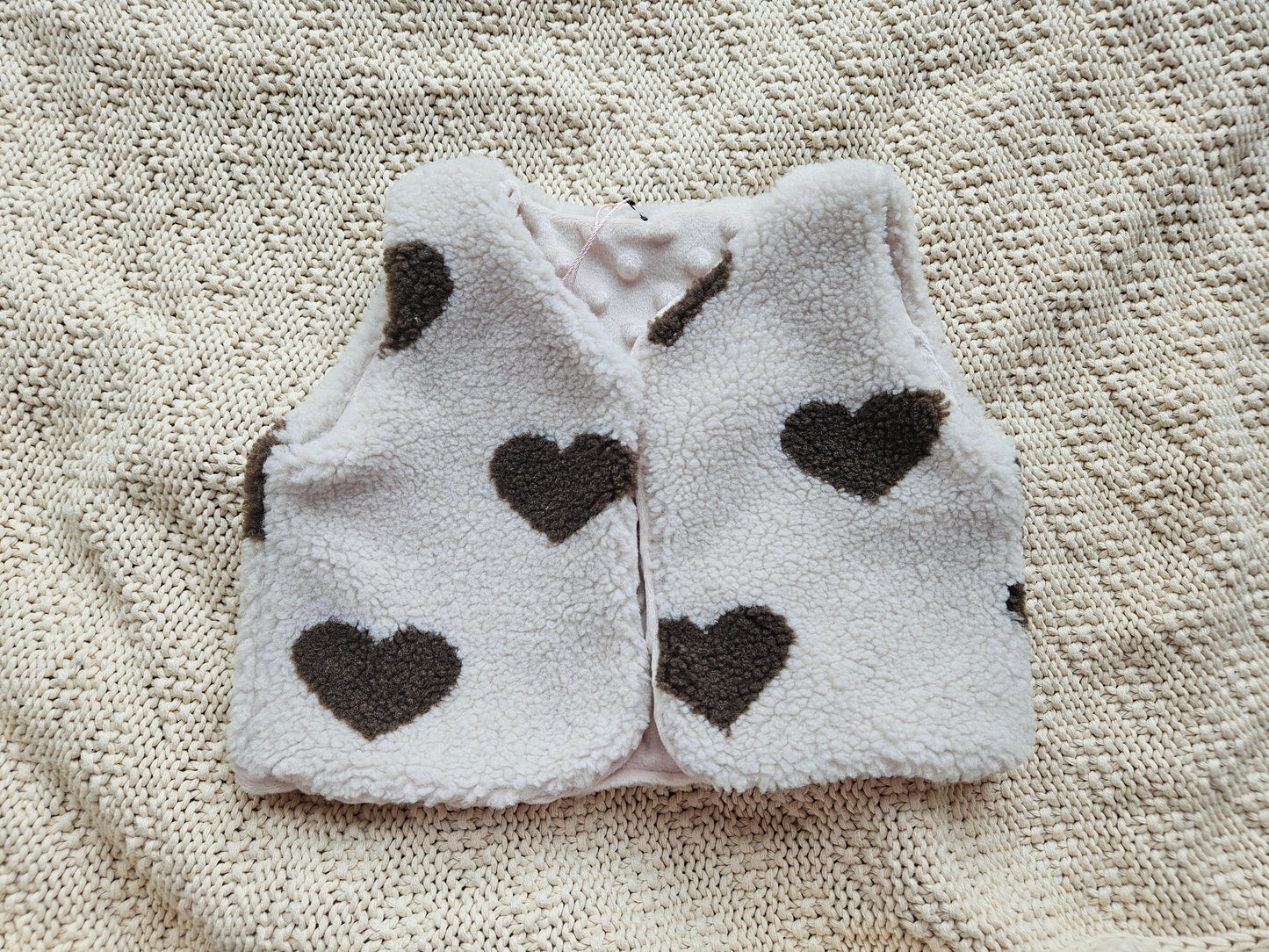 Gilet hart bruin