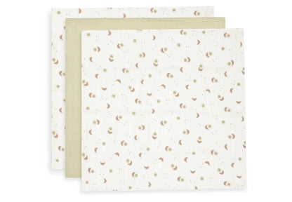 Hydrofiele Doek Small 70x70cm - Over the Moon - 3 Stuks