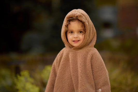 Cosy Poncho - Teddy Fleece