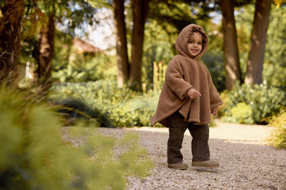 Cosy Poncho - Teddy Fleece