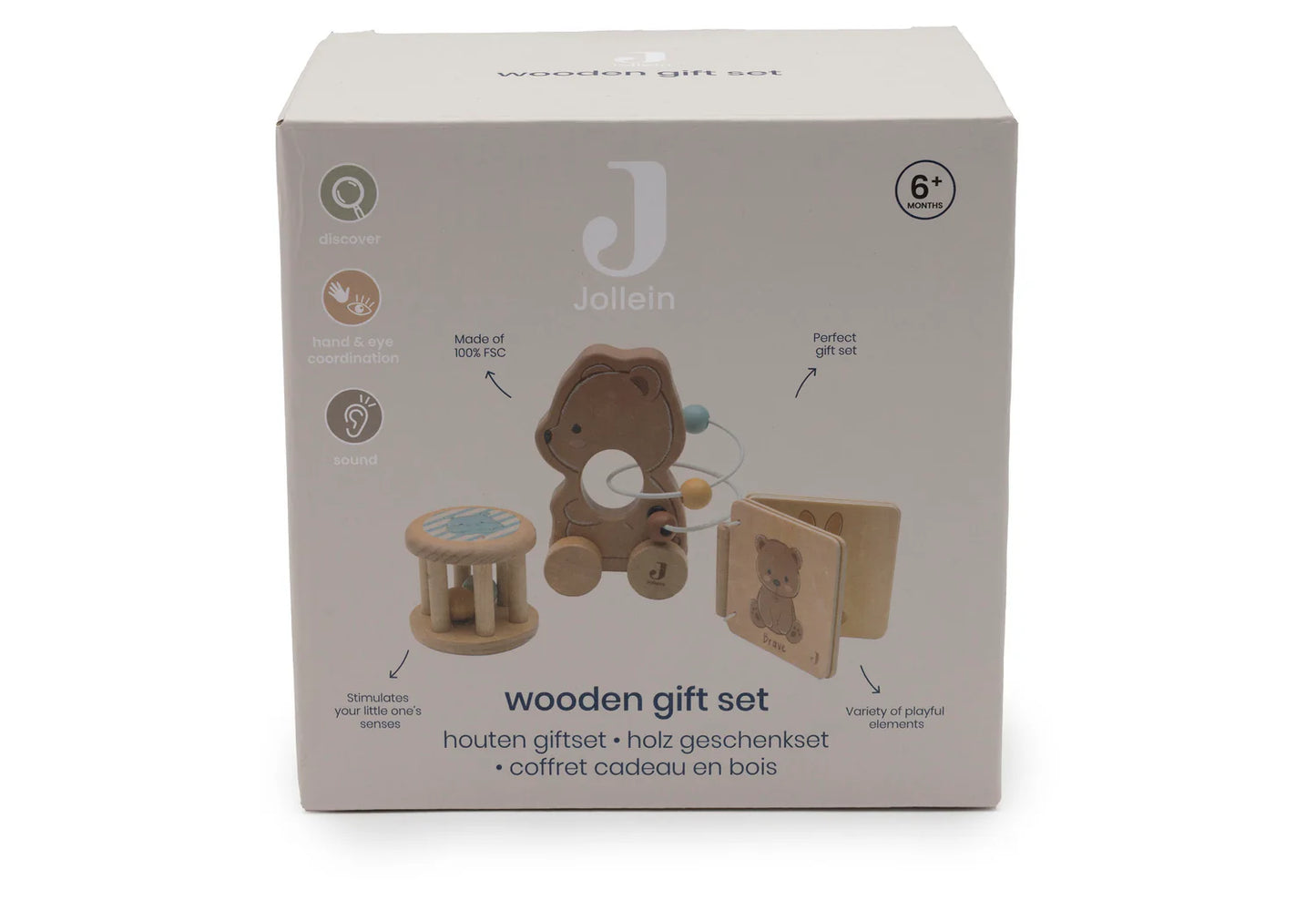 Houten Giftset - Jollies - Bear Brave