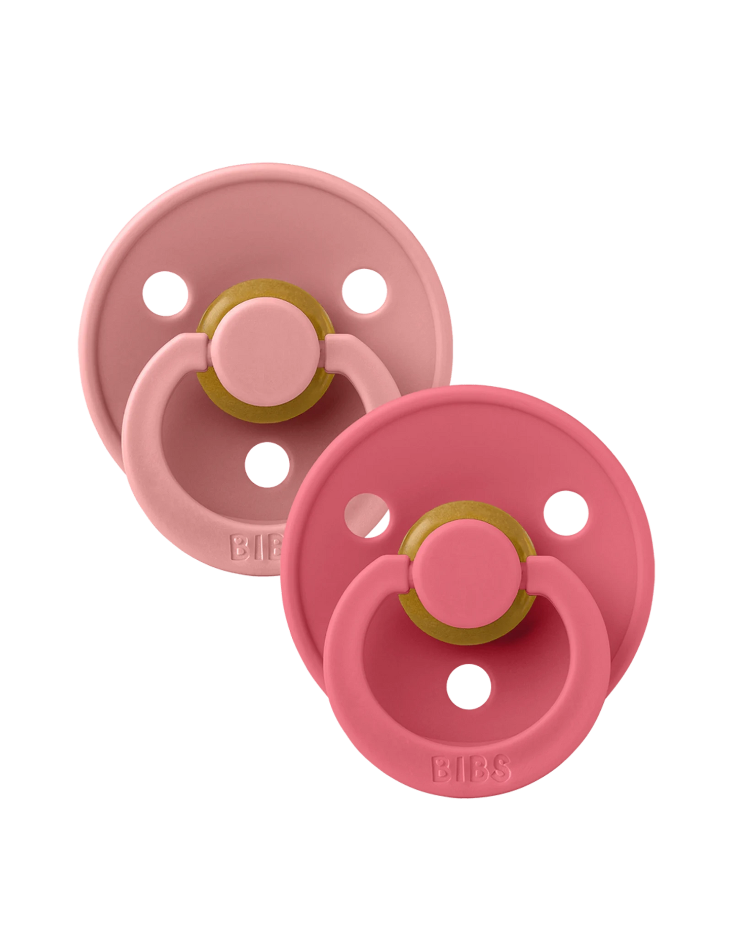 BIBS Colour 2 pack Dusty pink/Coral