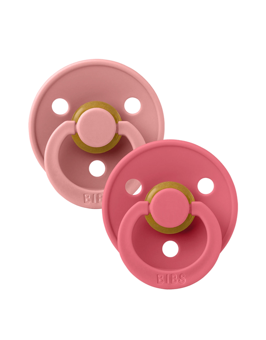 BIBS Colour 2 pack Dusty pink/Coral