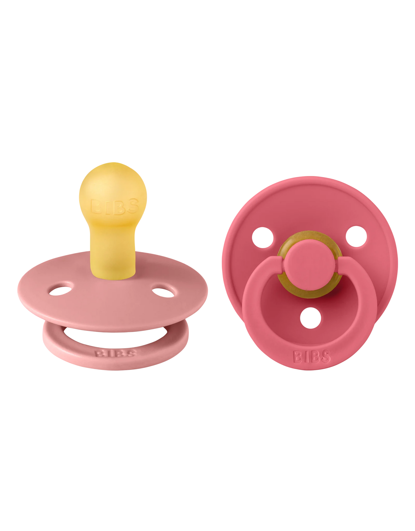 BIBS Colour 2 pack Dusty pink/Coral