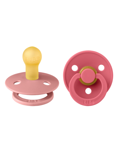 BIBS Colour 2 pack Dusty pink/Coral