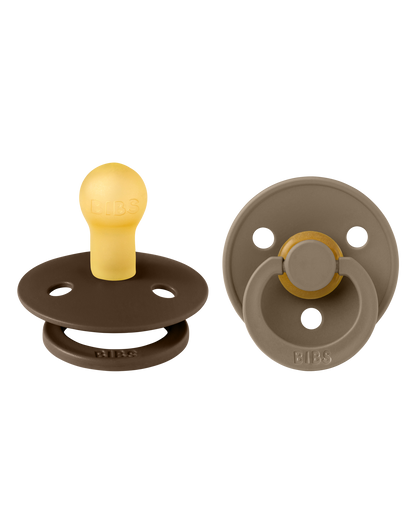 BIBS Colour 2 pack Mocha/Dark Oak - Rond