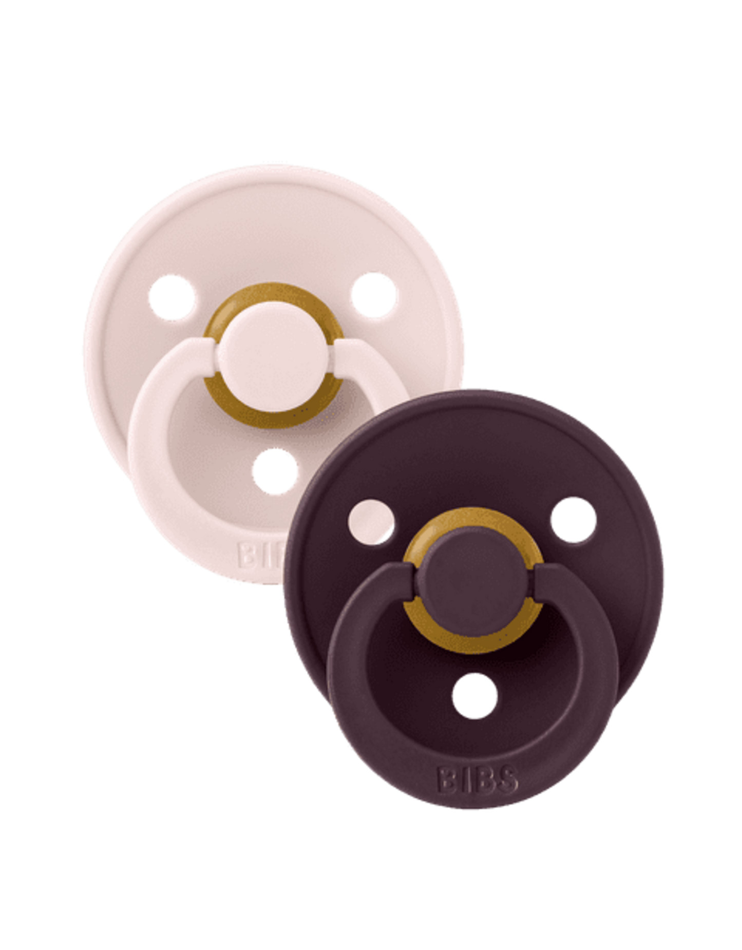 BIBS Colour 2 pack Petal/Plum