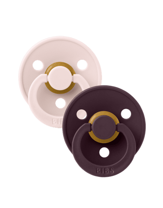 BIBS Colour 2 pack Petal/Plum
