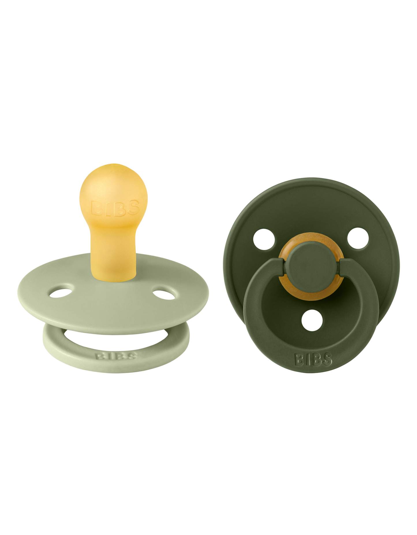 BIBS Colour 2 pack Sage/Hunter green - Rond