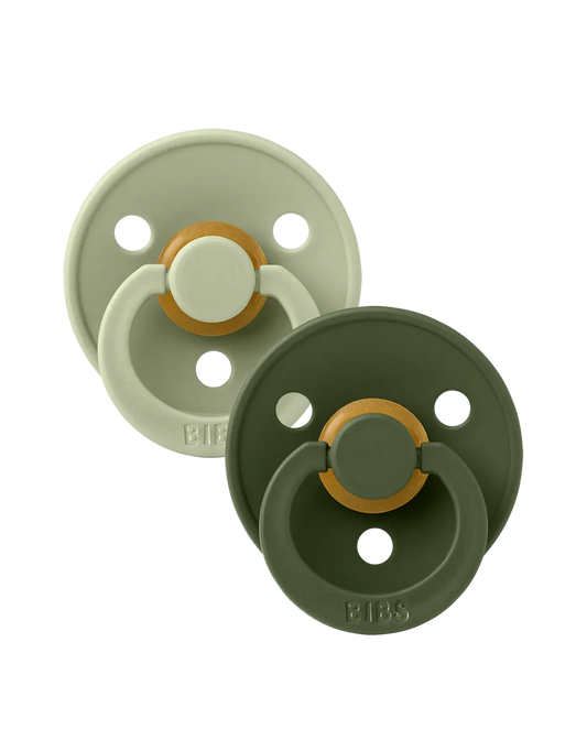 BIBS Colour 2 pack Sage/Hunter green - Rond