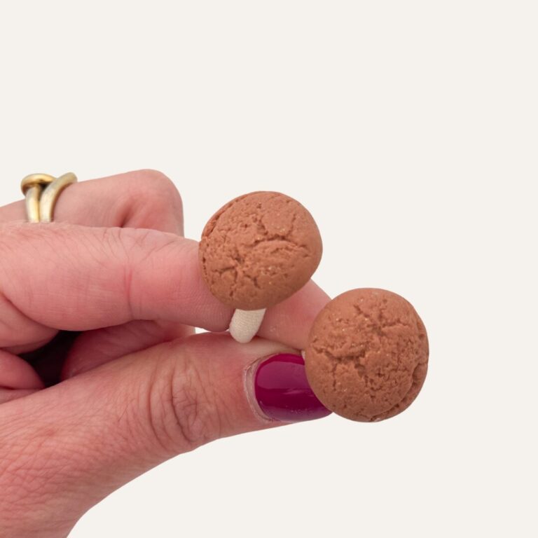 Mini elastiekjes - pepernootjes