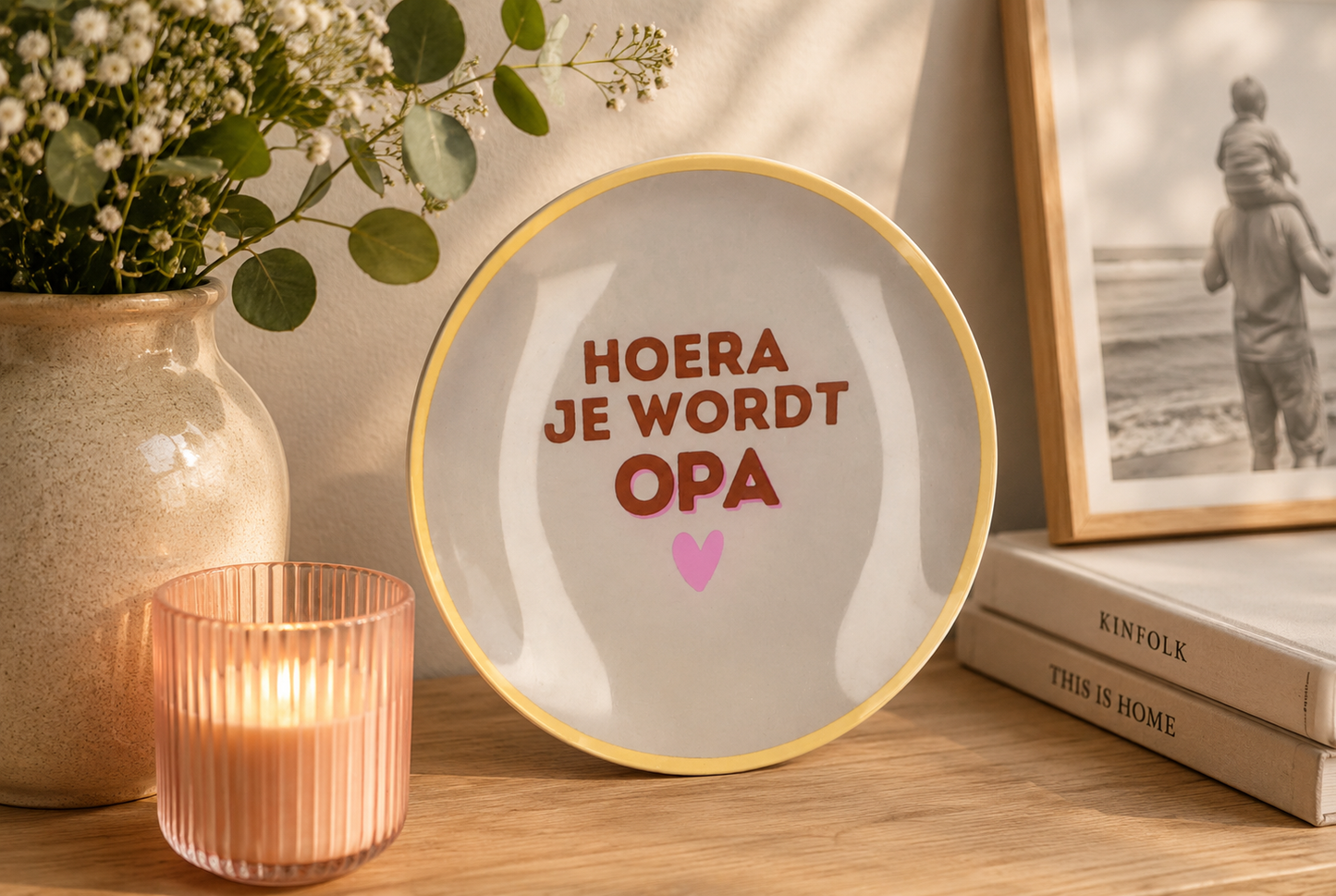 Bord rond je wordt opa