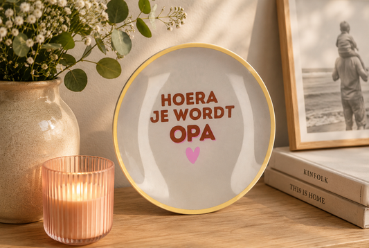 Bord rond je wordt opa