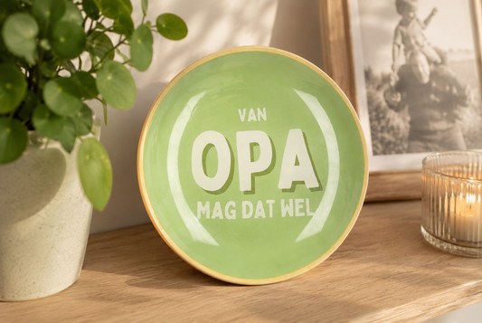 Bord rond opa
