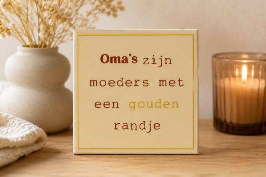Tegel gouden randje