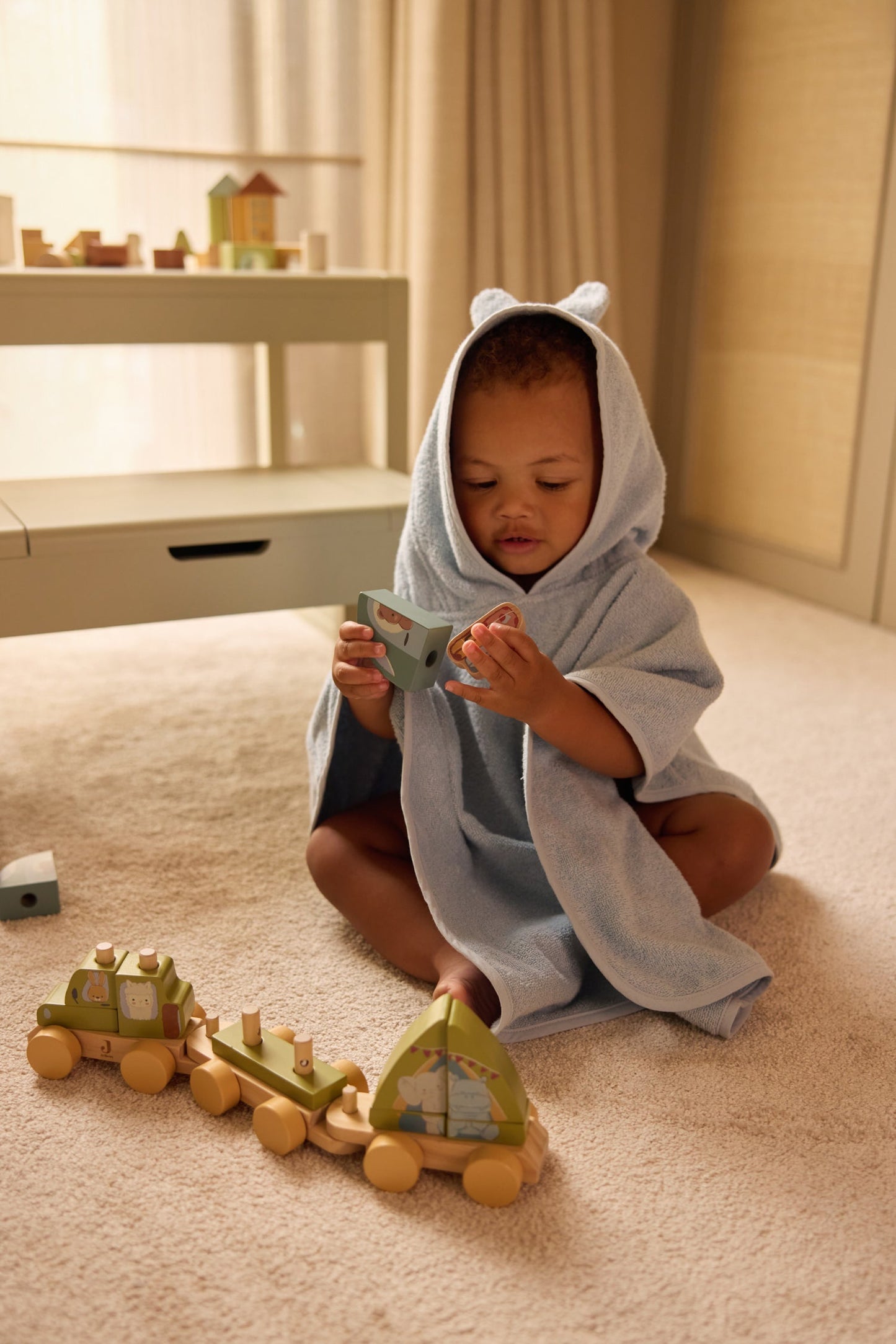 Badponcho nijntje Cloudy Blue