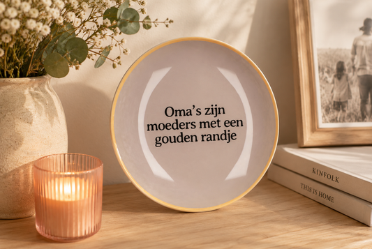 Bord rond gouden randje