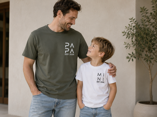 T-shirt Papa/mama + Mini