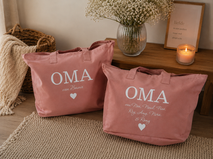 Premium katoenen tas oma van.. of mama van..